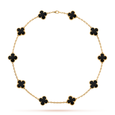 TRÈFLE NECKLACE 10 MOTIFS | BLACK