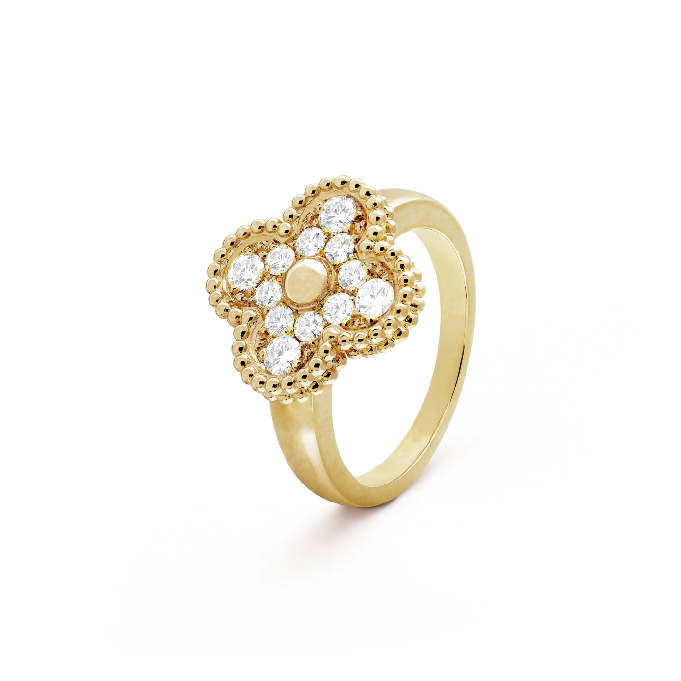 TRÈFLE RING GLOSSY | GOLD