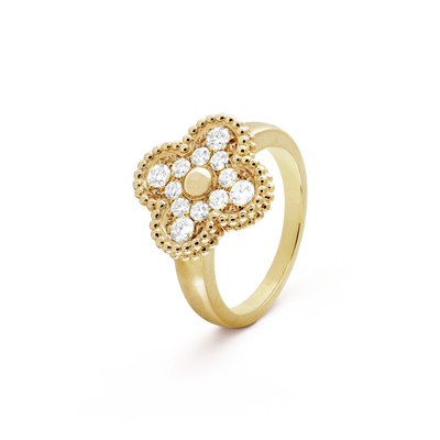TRÈFLE RING GLOSSY | GOLD