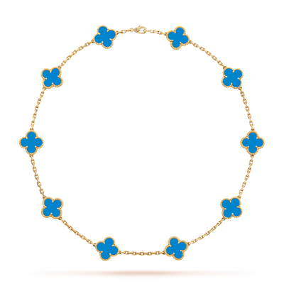 TRÈFLE NECKLACE 10 MOTIFS | BLUE