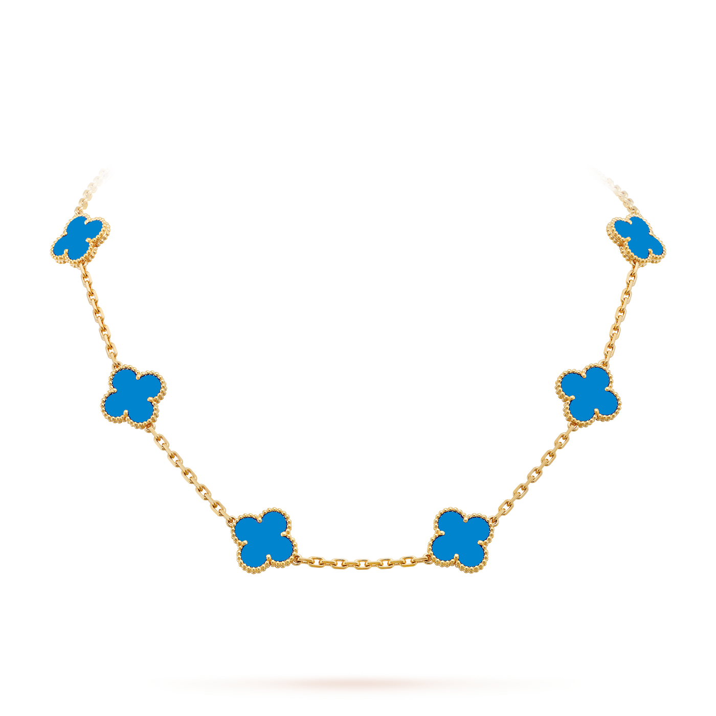 TRÈFLE NECKLACE 10 MOTIFS | BLUE
