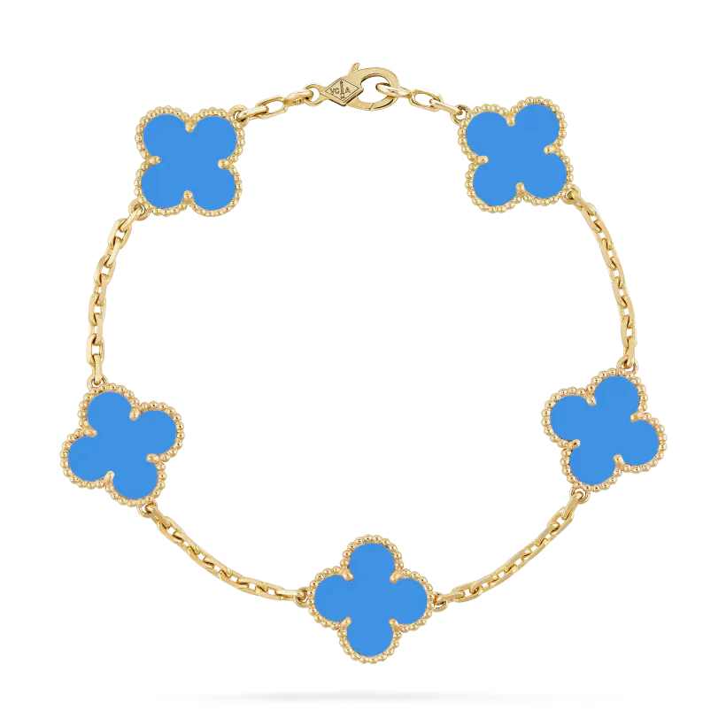 TRÈFLE BRACELET | BLUE - GOLD