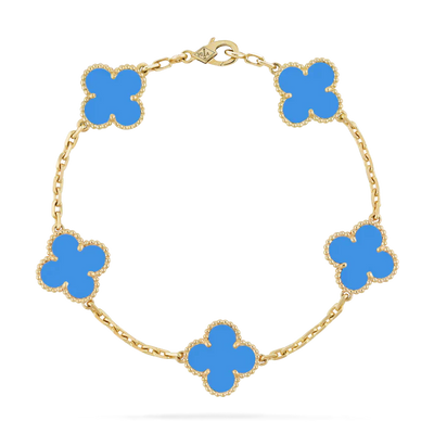 TRÈFLE BRACELET | BLUE - GOLD