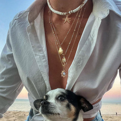 RETRO SEA AND BEACH NECKLACE