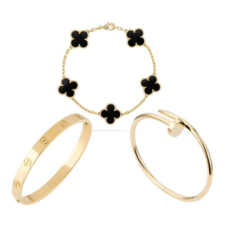 ESSENTIEL TRIO SET | GOLD - BLACK