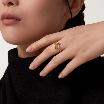 GABRIELLE FINGER RING | GOLD