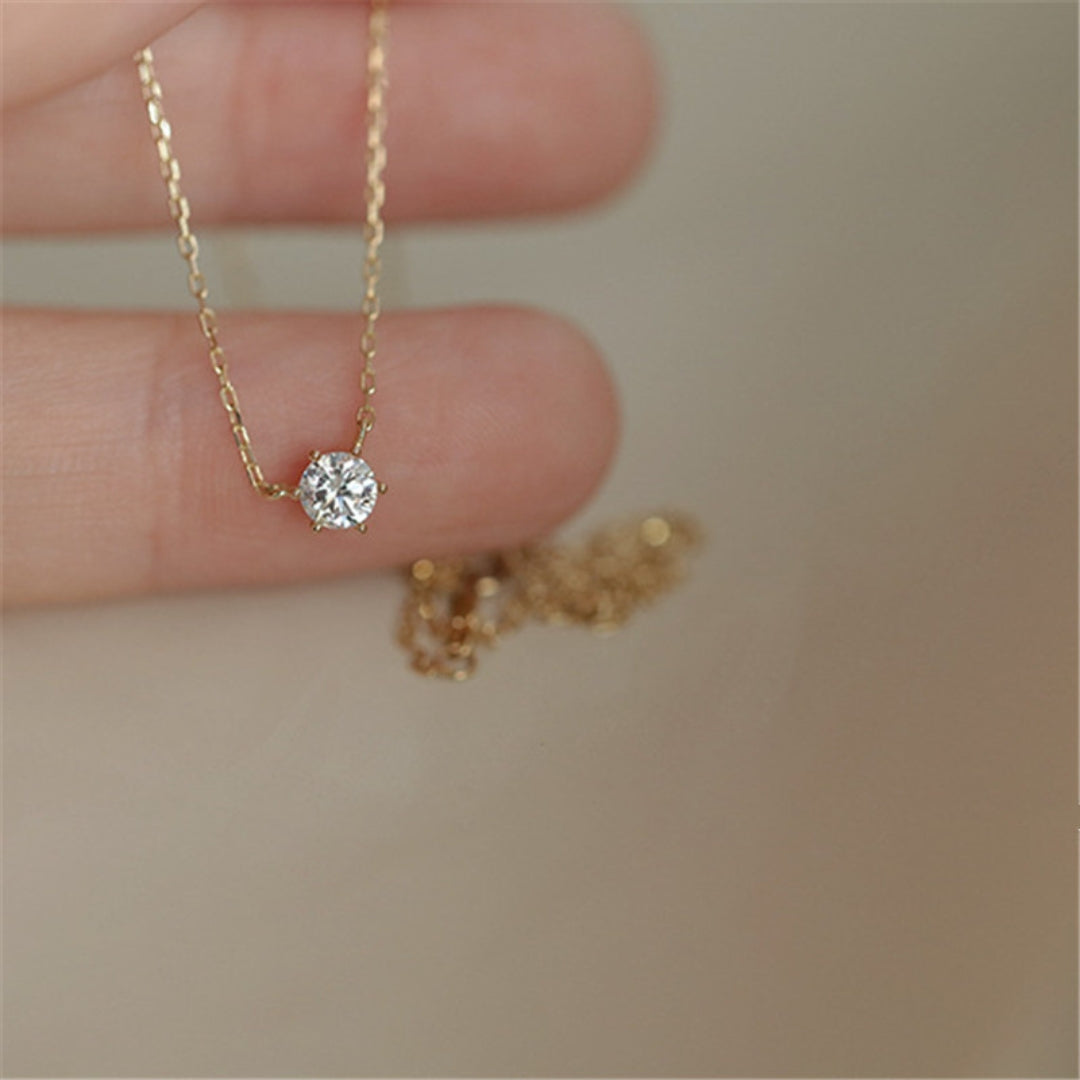 SOLITAIRE PLAQUE NECKLACE | GOLD