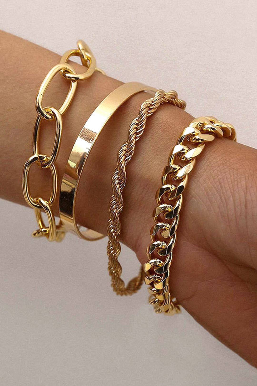 CUBA NECKLACE SET – 4 PIECES | GOLD