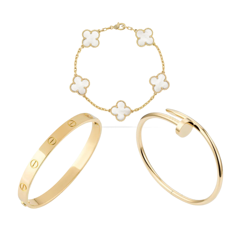 ESSENTIEL TRIO SET | GOLD - WHITE