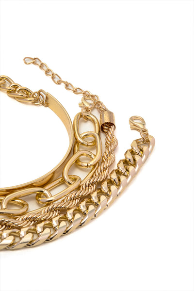 CUBA NECKLACE SET – 4 PIECES | GOLD