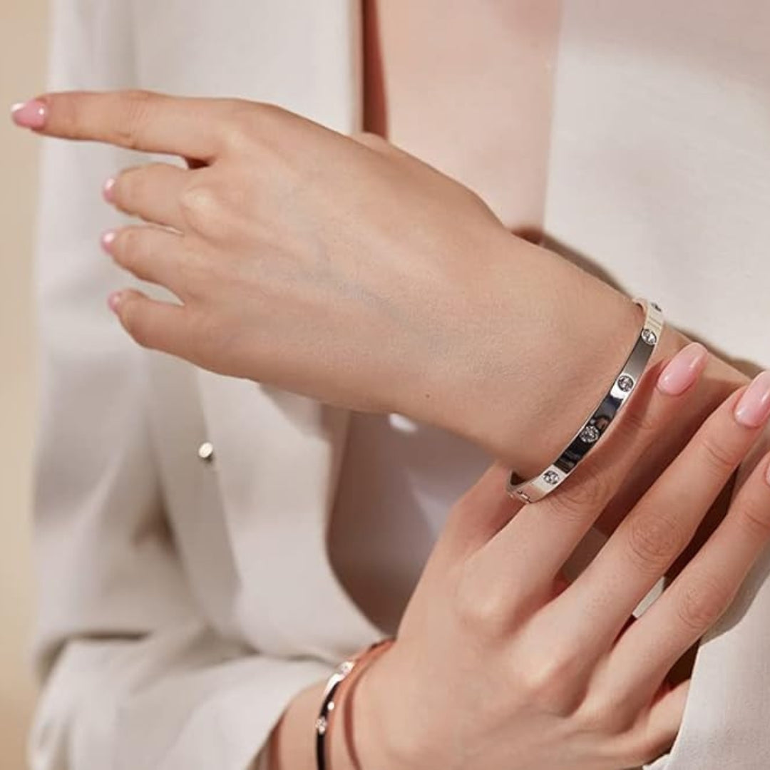 AMOUR BRACELET GLOSSY | SILVER