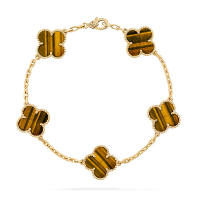 TRÈFLE BRACELET | BROWN - GOLD