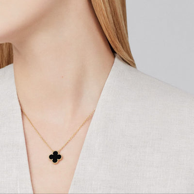 TRÈFLE NECKLACE | BLACK