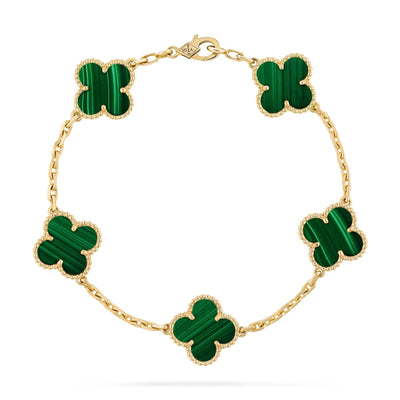 TRÈFLE BRACELET | GREEN - GOLD