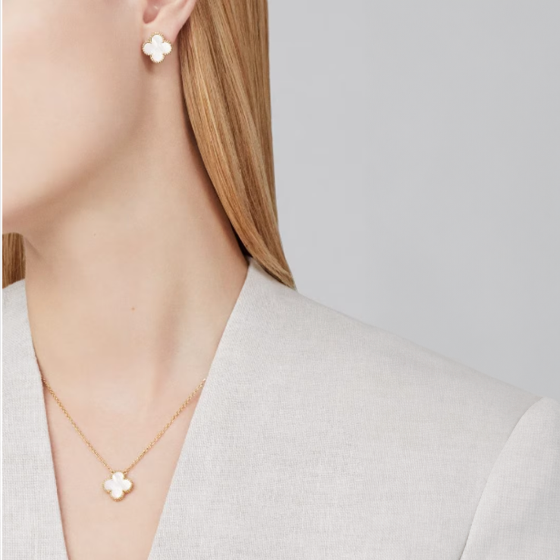 TRÈFLE CLARA SET | WHITE - GOLD