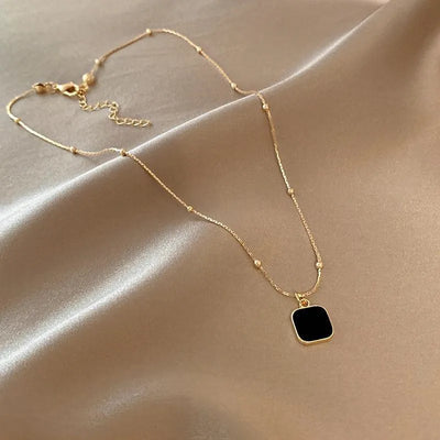 BLACK ONYX NECKLACE