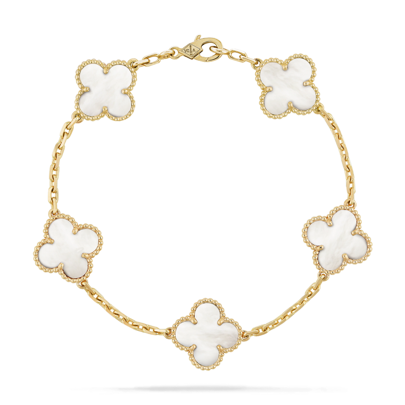 TRÈFLE BRACELET | WHITE - GOLD