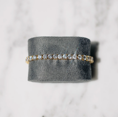 GLOSSY TENNIS BRACELET | GOLD