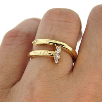 GLOSSY FINGER RING | GOLD