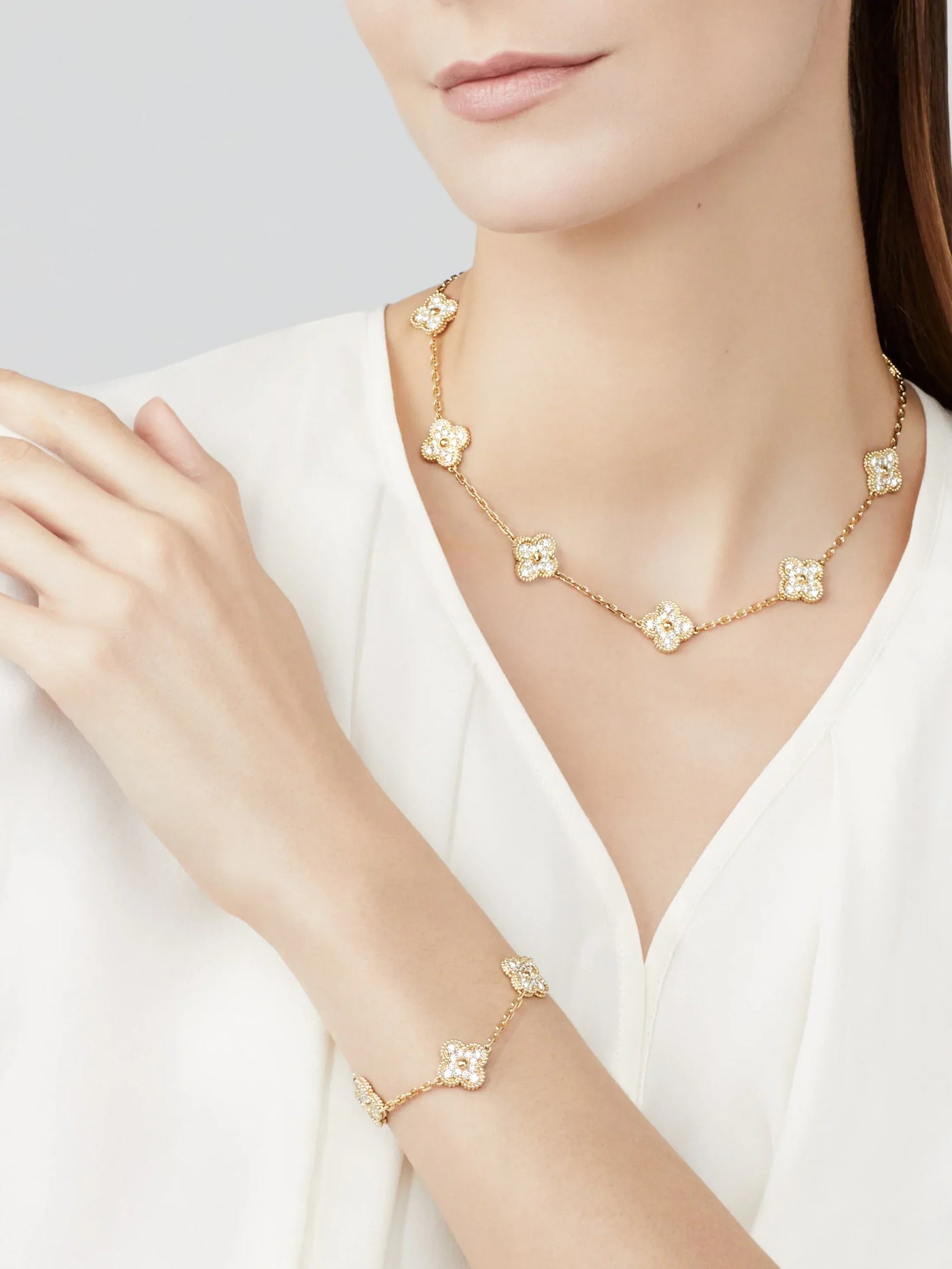 TRÈFLE NECKLACE 10 MOTIFS | GOLD