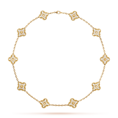TRÈFLE NECKLACE 10 MOTIFS | GOLD
