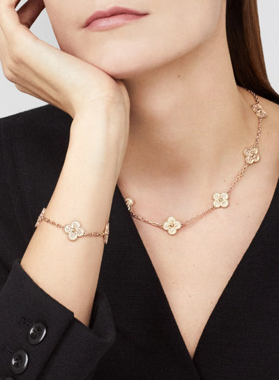 TRÈFLE NECKLACE 10 MOTIFS | PINK GOLD