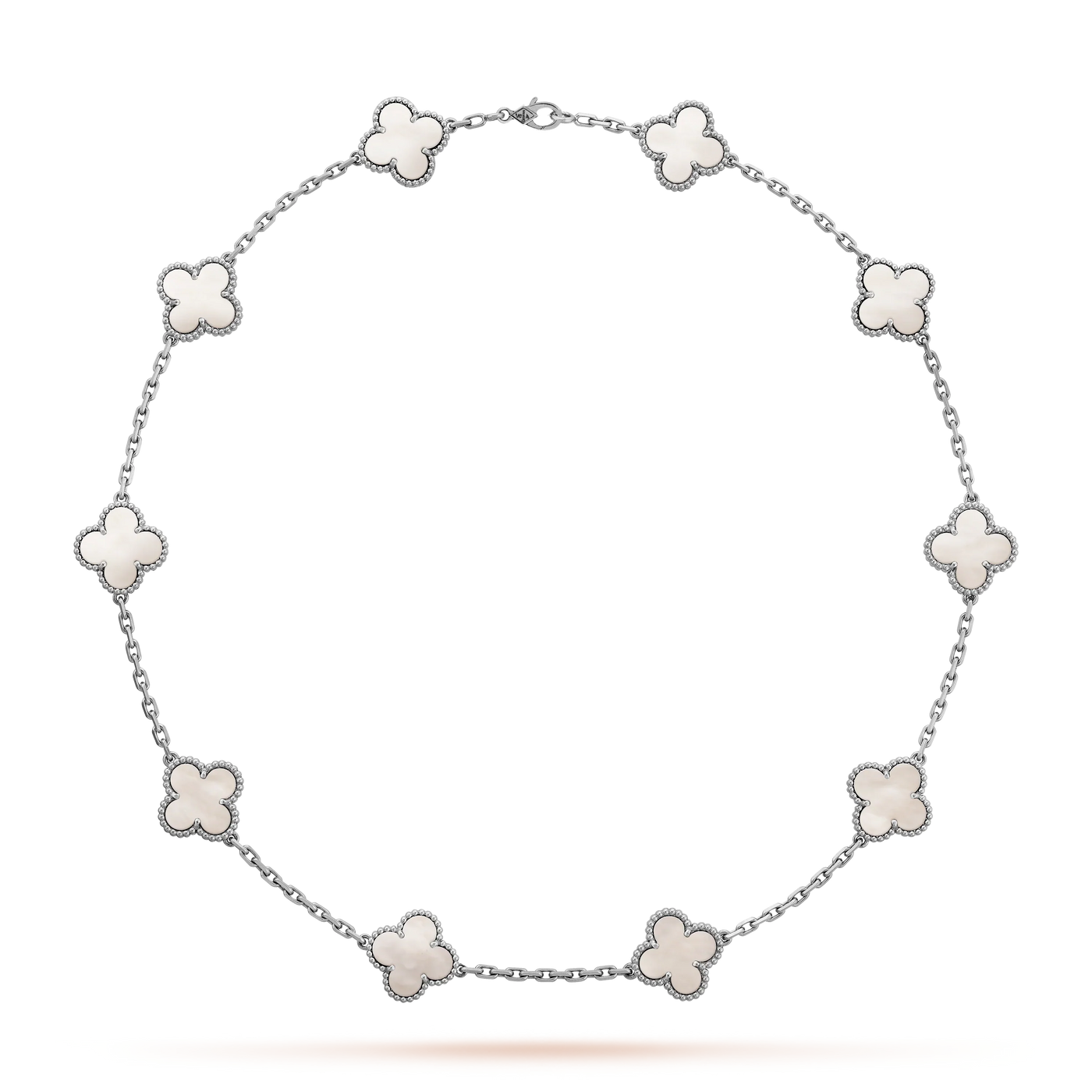 TRÈFLE NECKLACE 10 MOTIFS | WHITE