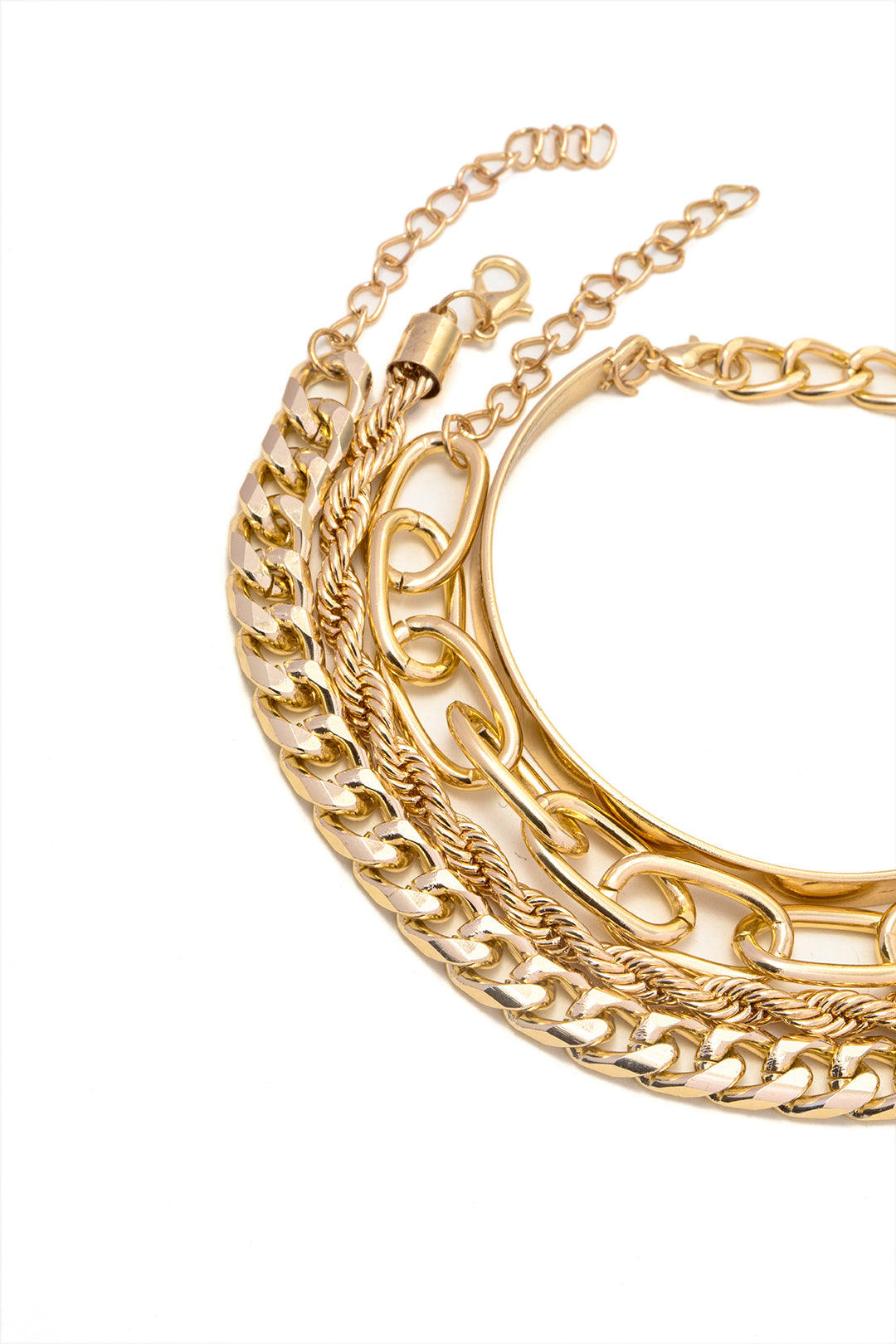 CUBAIN NECKLACE SET – 4 PIECES | SILVER