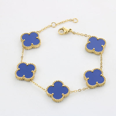 TRÈFLE BRACELET | BLUE - GOLD