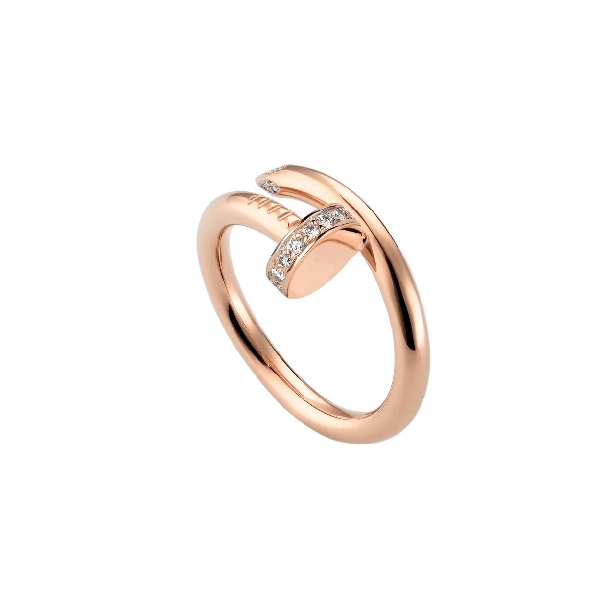 GLOSSY FINGER RING | ROSE GOLD