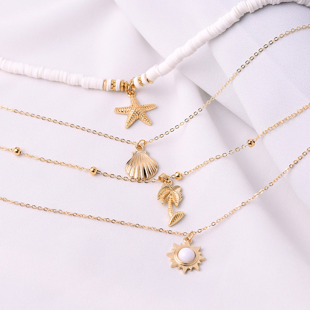 RETRO SEA AND BEACH NECKLACE
