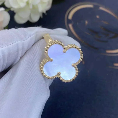 TRÈFLE RING | WHITE - GOLD