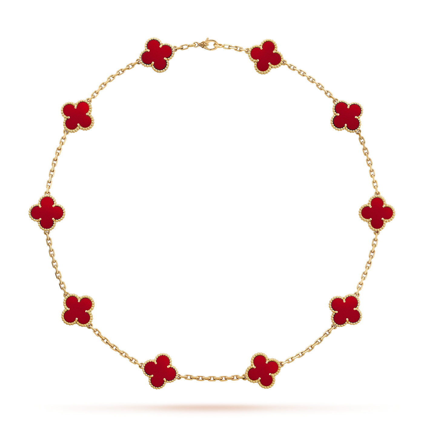 TRÈFLE NECKLACE 10 MOTIFS | RED