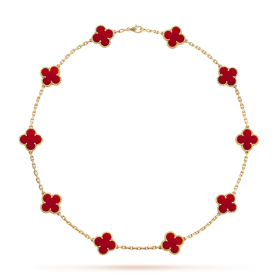 TRÈFLE NECKLACE 10 MOTIFS | RED