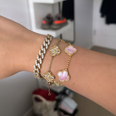 TRÈFLE BRACELET | PINK - GOLD